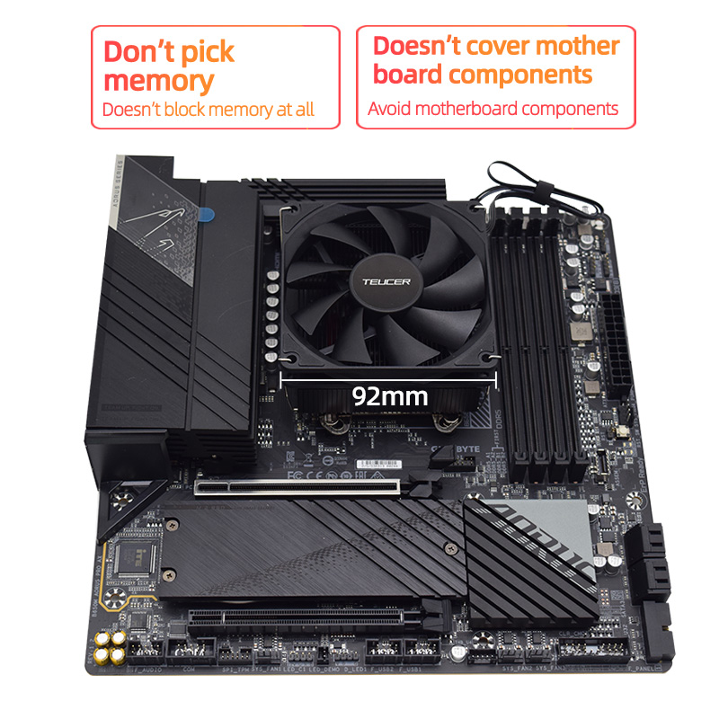 Teucer Height 45mm CPU Cooler  - Cpu Heatsink review and price