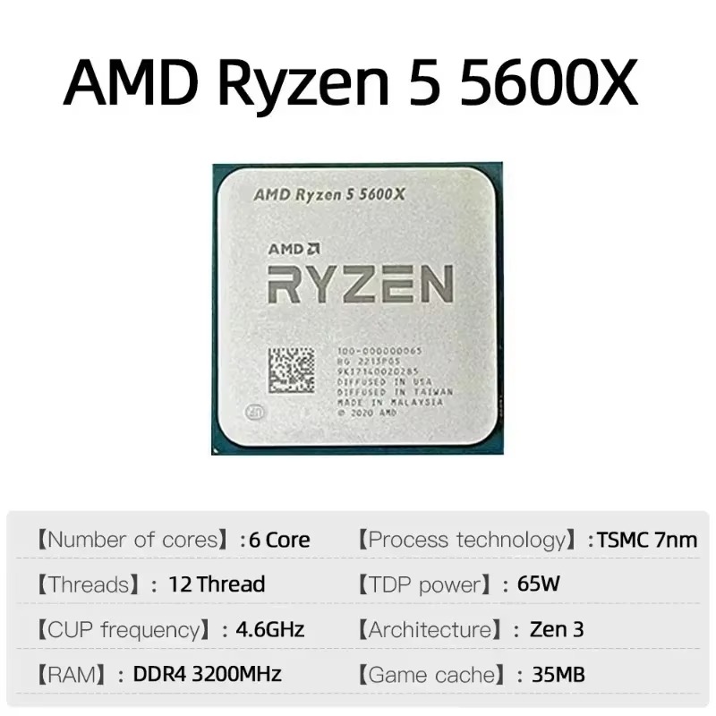 AMD Ryzen 5 5600X 3.7GHz 6 Cor - Cpu Cooler review and price
