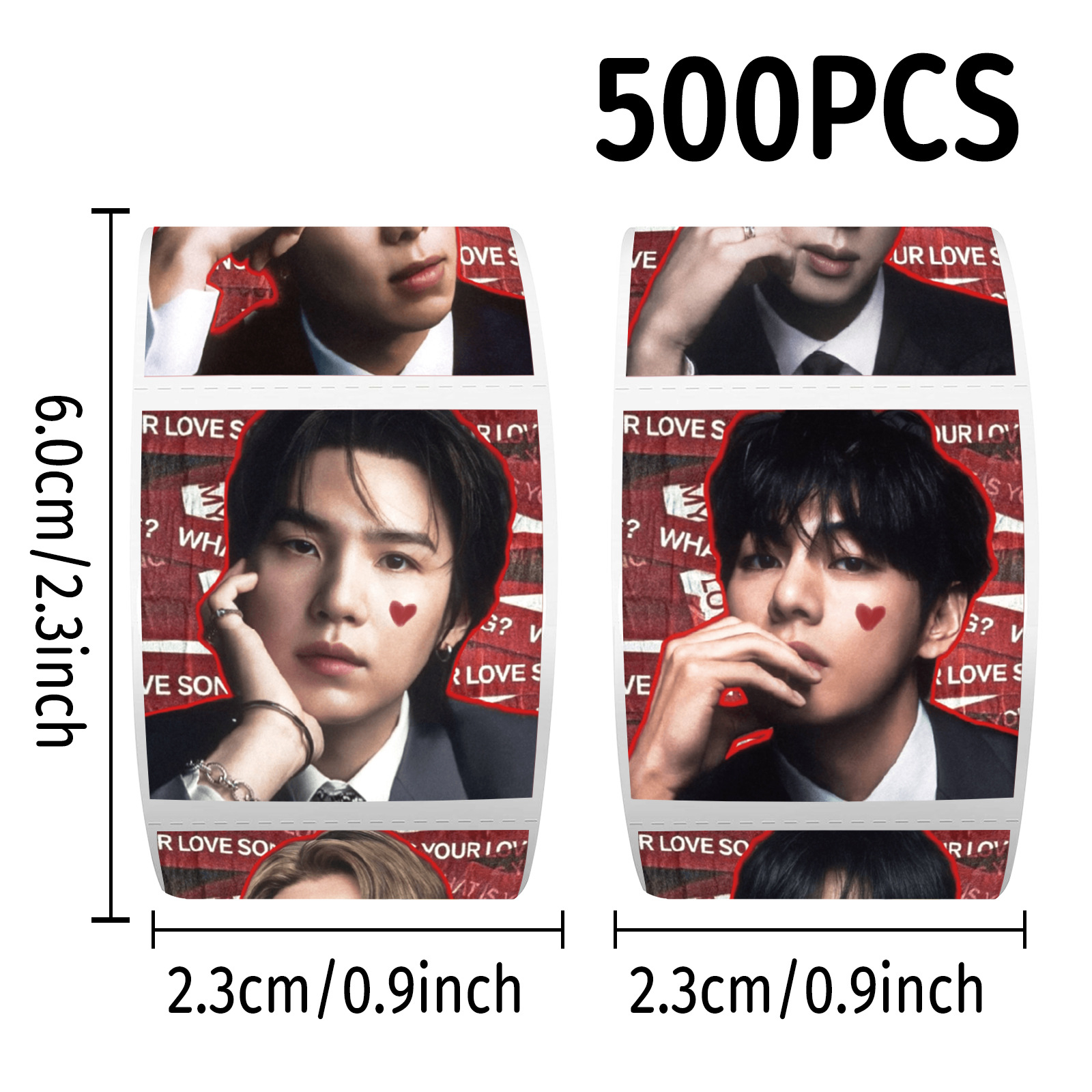 K-pop BTS Roll Stickers 500Pcs - Case Fan review and price